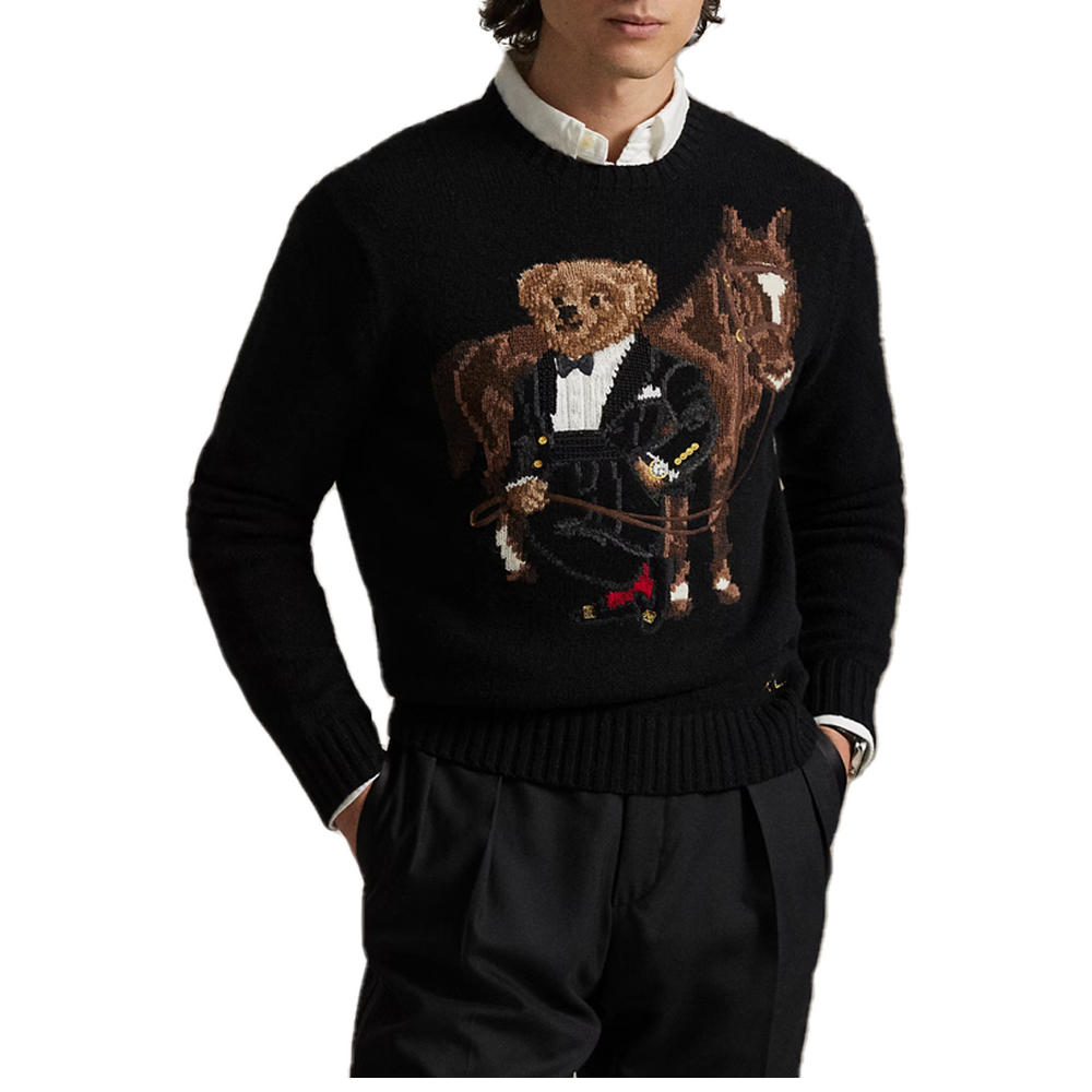 BEAR WOOL SWEATER BLACK