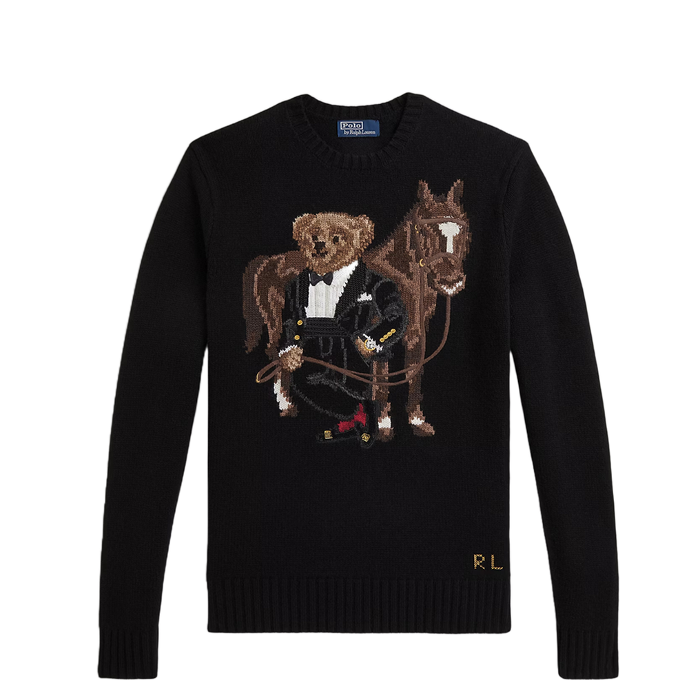 BEAR WOOL SWEATER BLACK