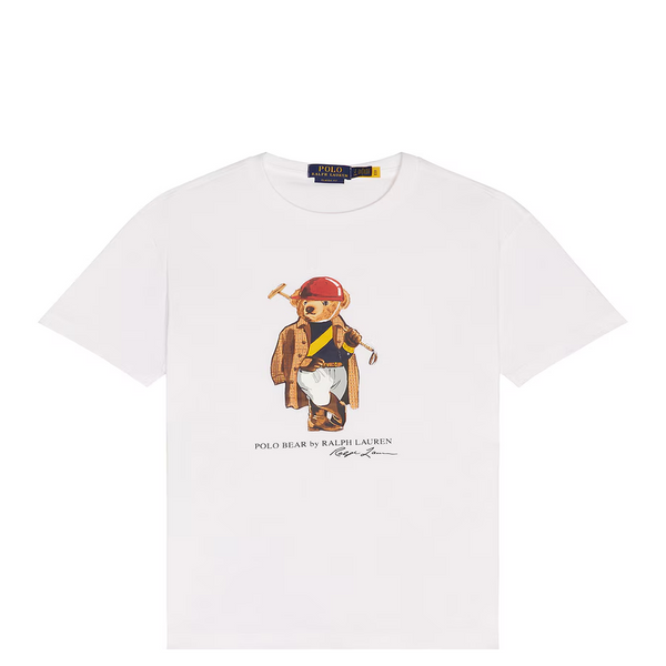 NOVELTY POLO BEAR TEE WHITE