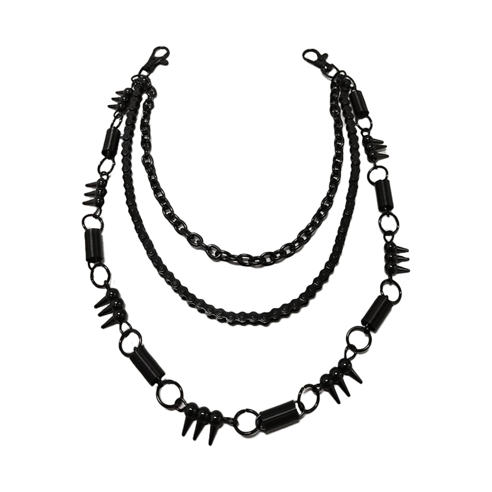 GRUNGE BIKE-CHAIN DETAIL BLACK