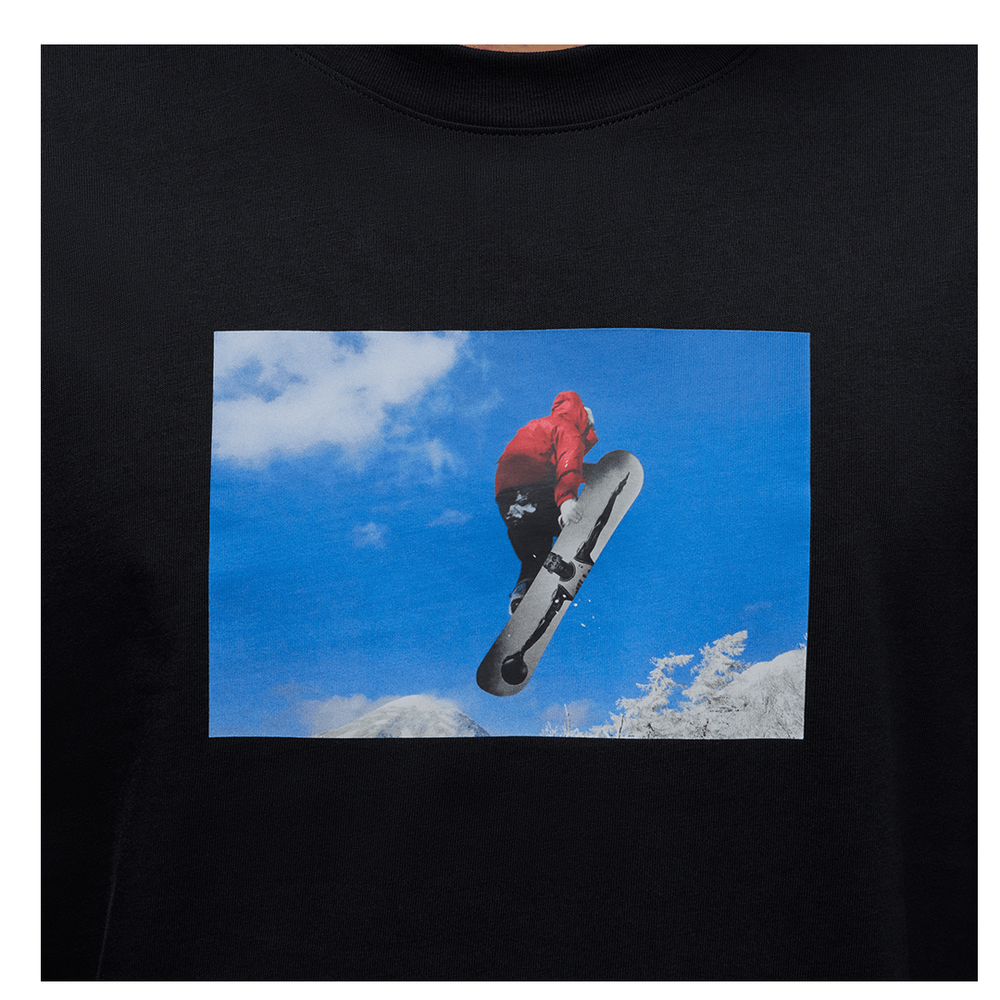 JORDAN FLIGHT PHOTO BLACK/BLUE TSHIRT
