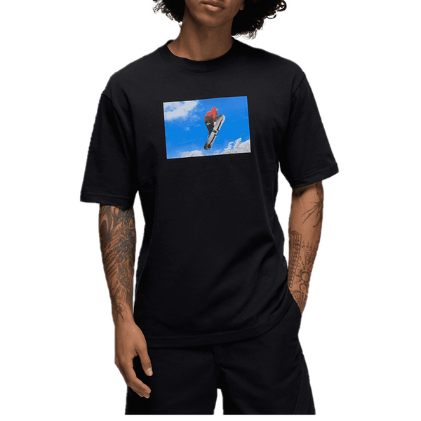 JORDAN FLIGHT PHOTO BLACK/BLUE TSHIRT