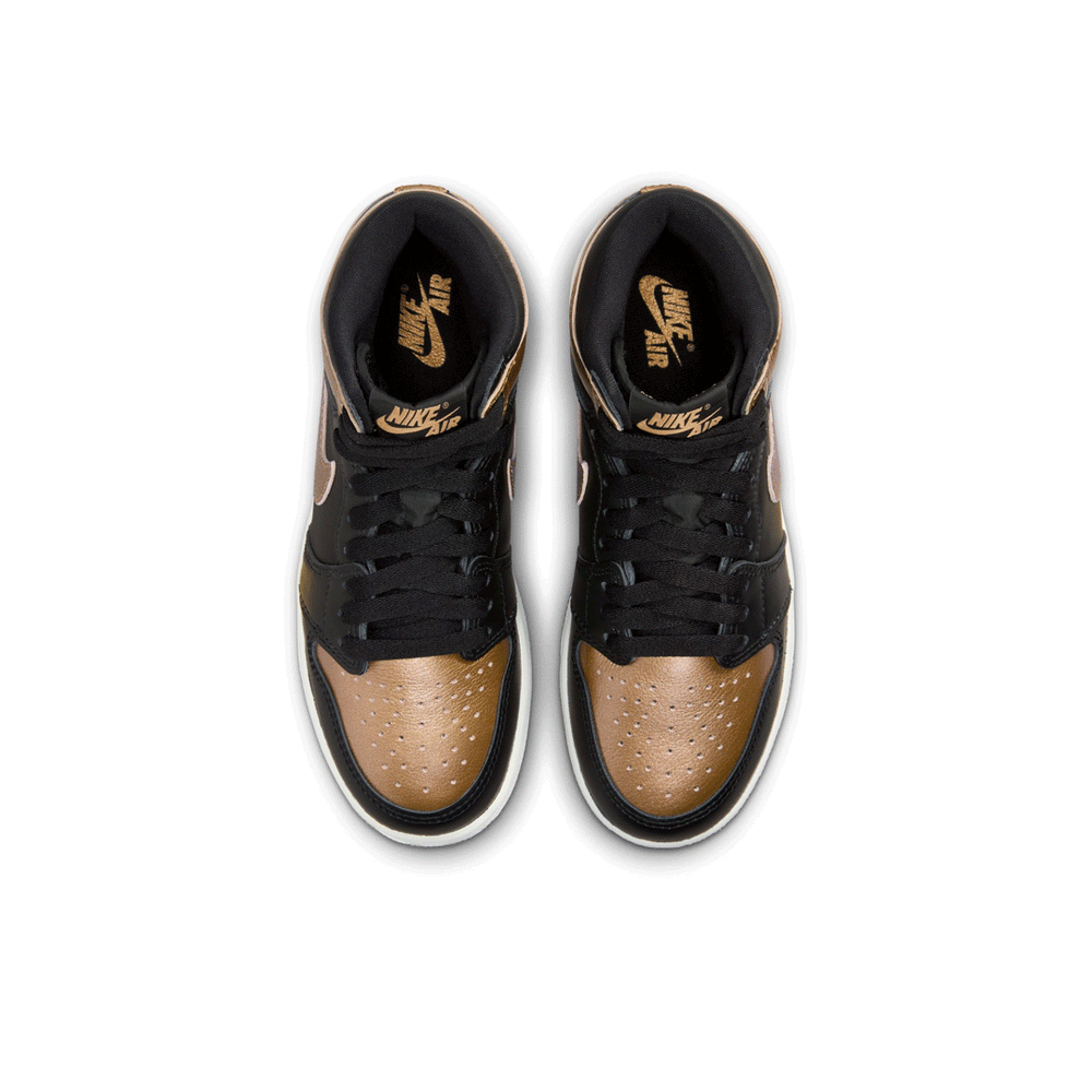 AIR JORDAN 1 HIGH OG (GS) "BLACK AND GOLD"