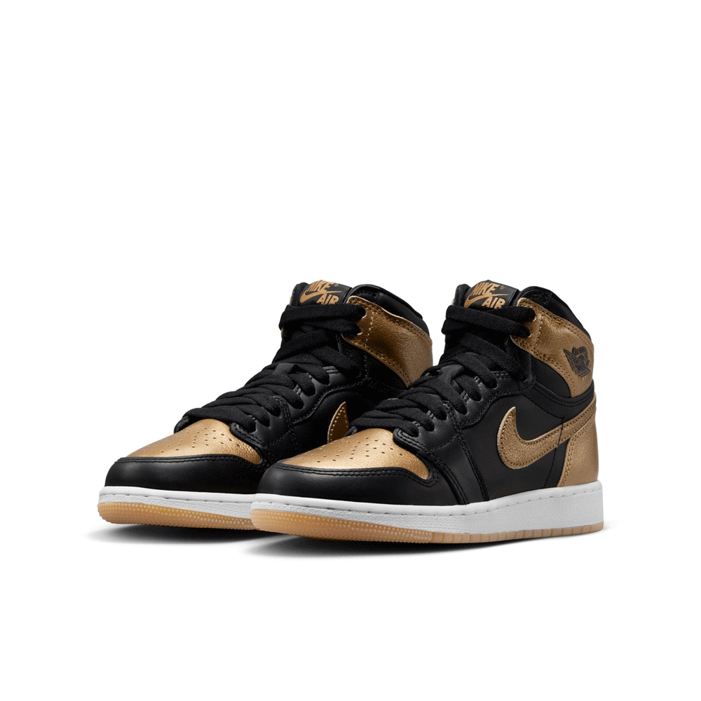 AIR JORDAN 1 HIGH OG (GS) "BLACK AND GOLD"