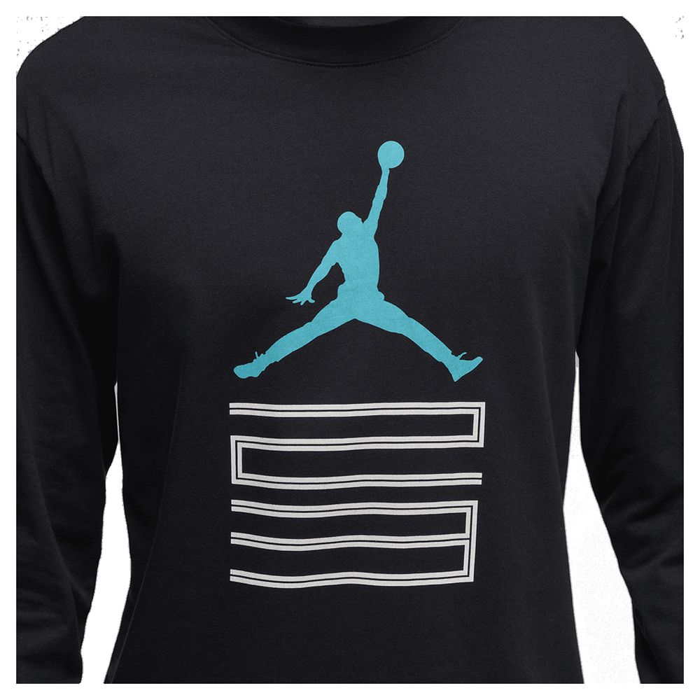 JORDAN BROOKLYN BLACK LONG SLEEVE TSHIRT