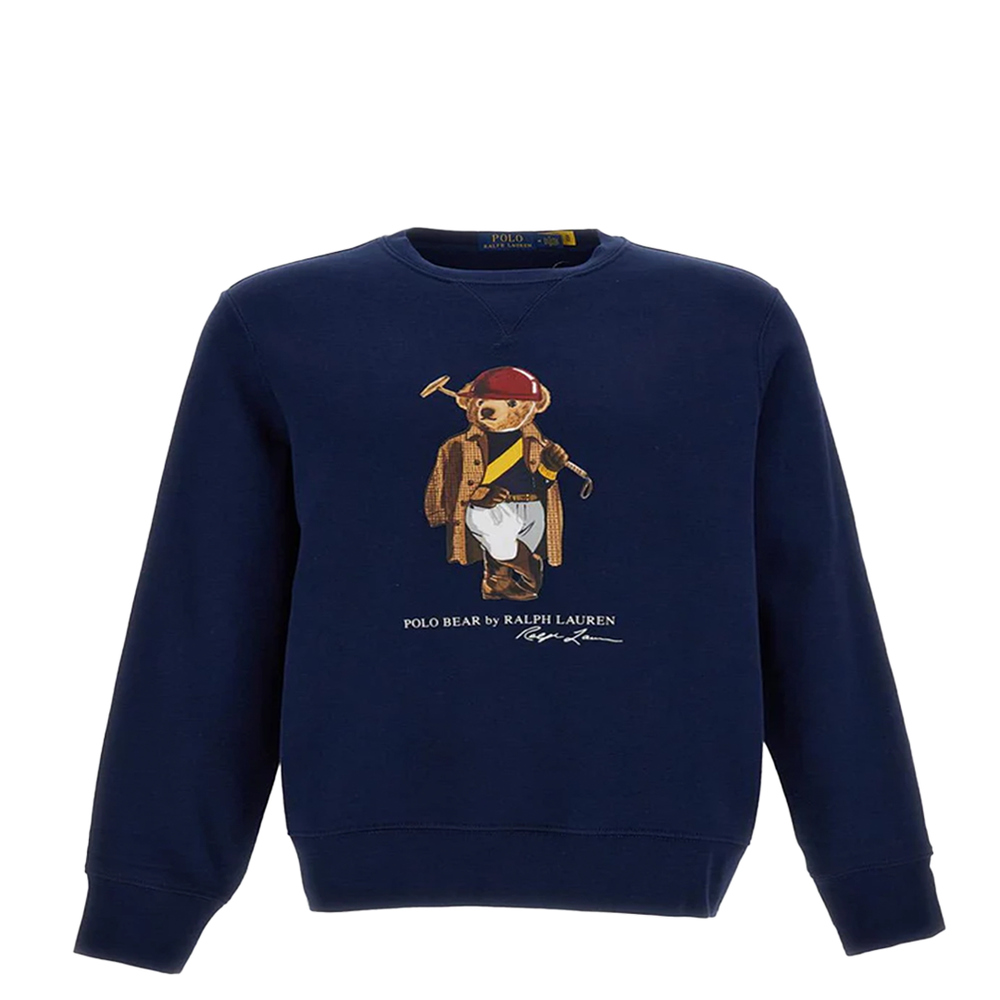 POLO BEAR FLEECE SWEATSHIRT BLUE