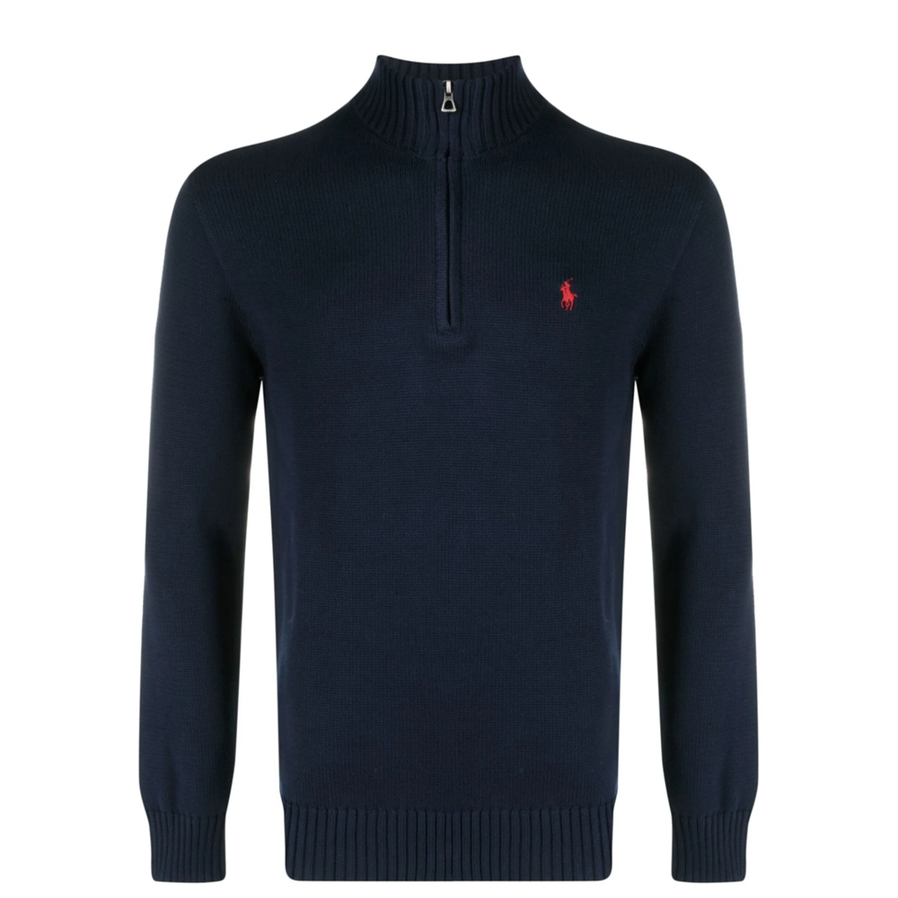 PONY HALF-ZIP SWEATSHIRT BLUE