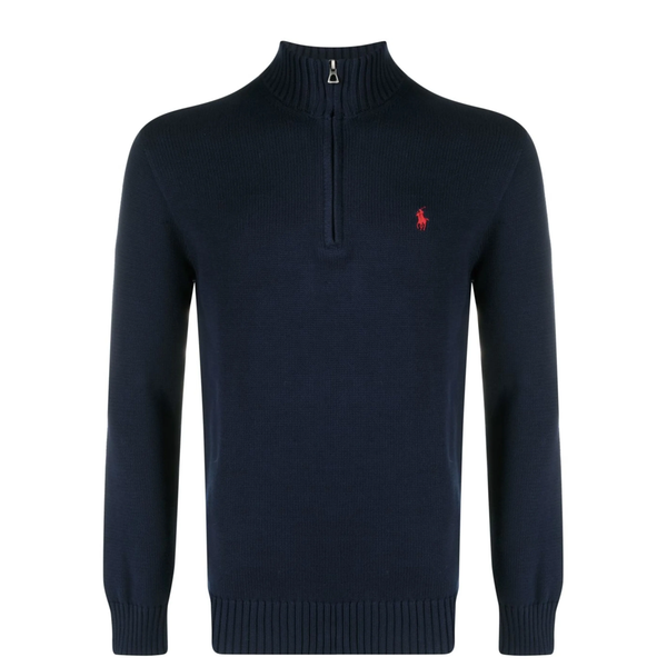 PONY HALF-ZIP SWEATSHIRT BLUE