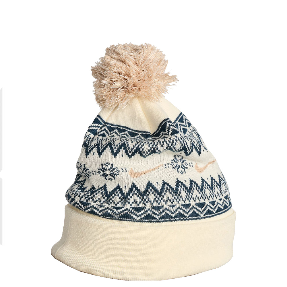 FAIR ISLE PEAK BEANIE CREAM