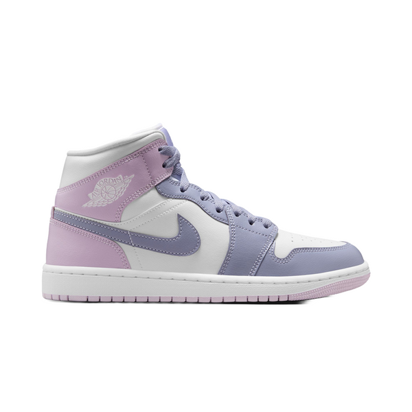 WOMEN'S AIR JORDAN 1 MID INDIGO HAZE/DOLL WHITE