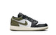 AIR JORDAN 1 LOW (GS) BLACK TOE MEDIUM OLIVE