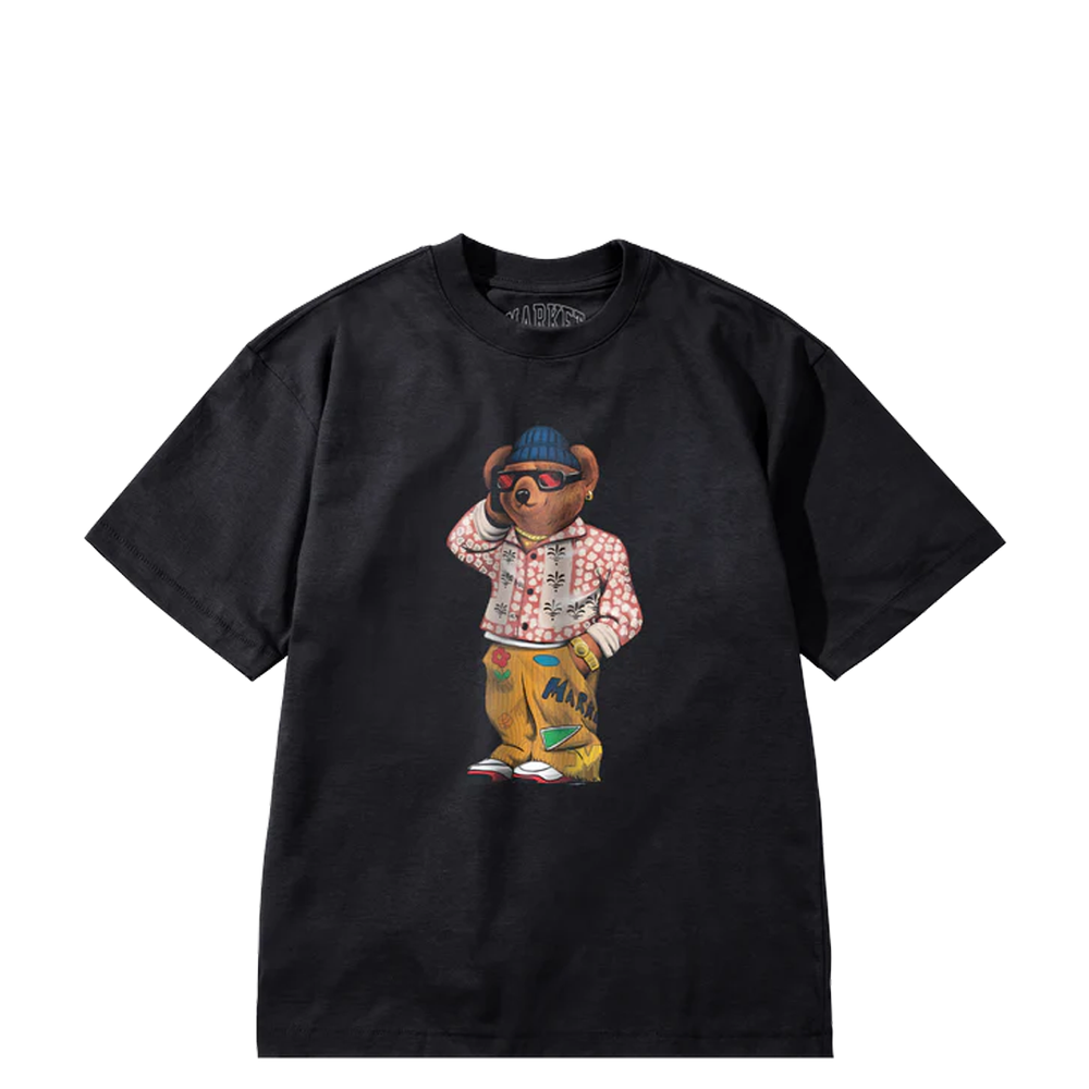 FOLK FITTED BEAR T-SHIRT BLACK