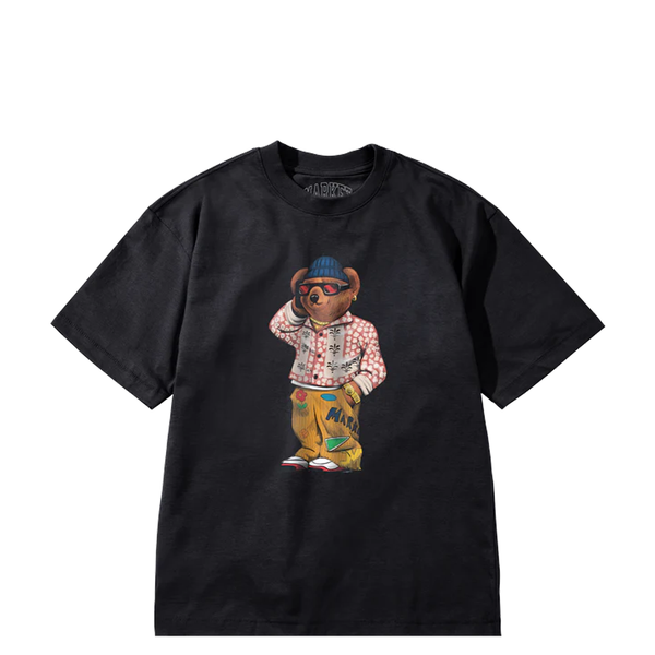 FOLK FITTED BEAR T-SHIRT BLACK