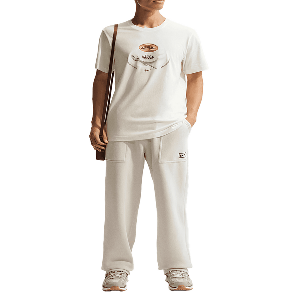 RELAXED FIT CAFE SWOOSH T-SHIRT WHITE