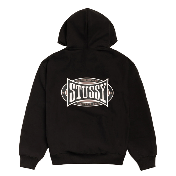 CHAMPION OVAL ZIP HOODIE BLACK