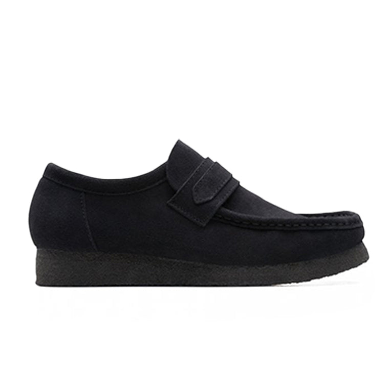 CLARKS WALLABEE LOAFER BLACK SUEDE