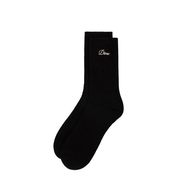 TWO PACK CREW SOCKS BLACK
