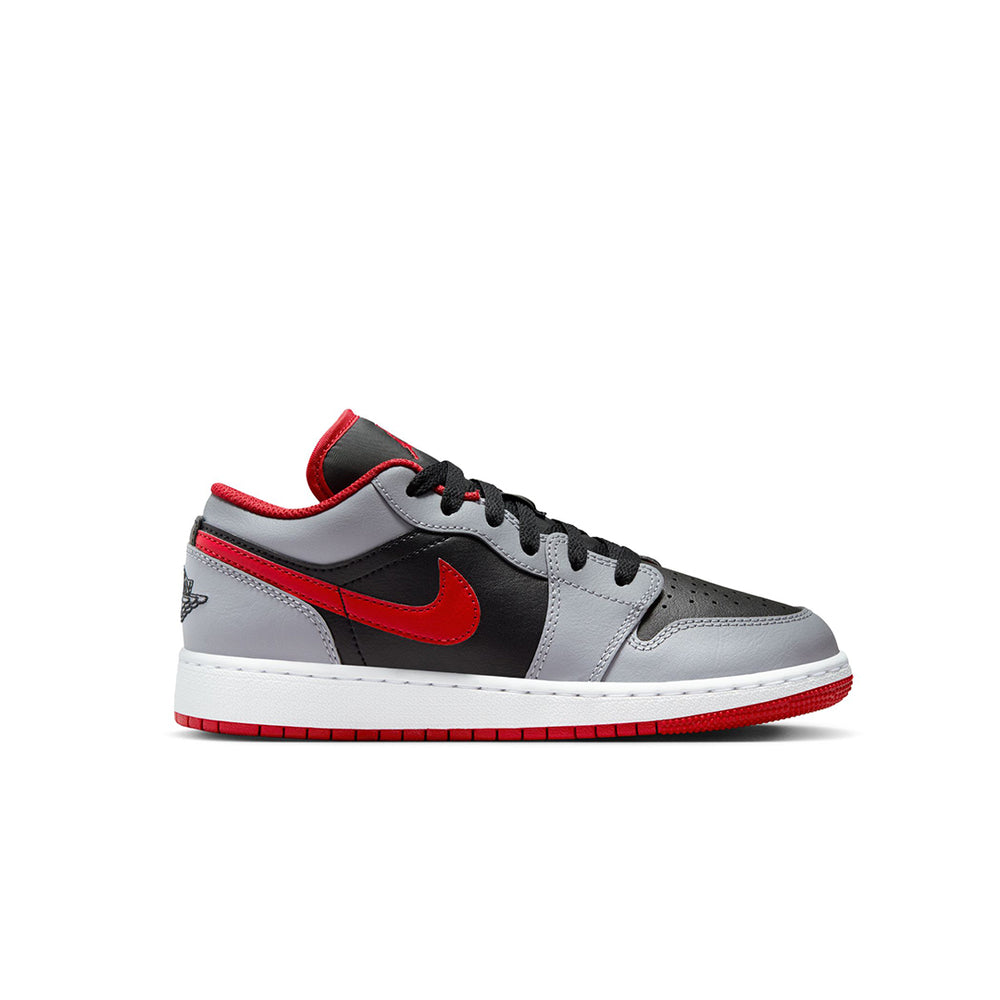 AIR JORDAN 1 LOW (GS) CEMENT FIRE RED