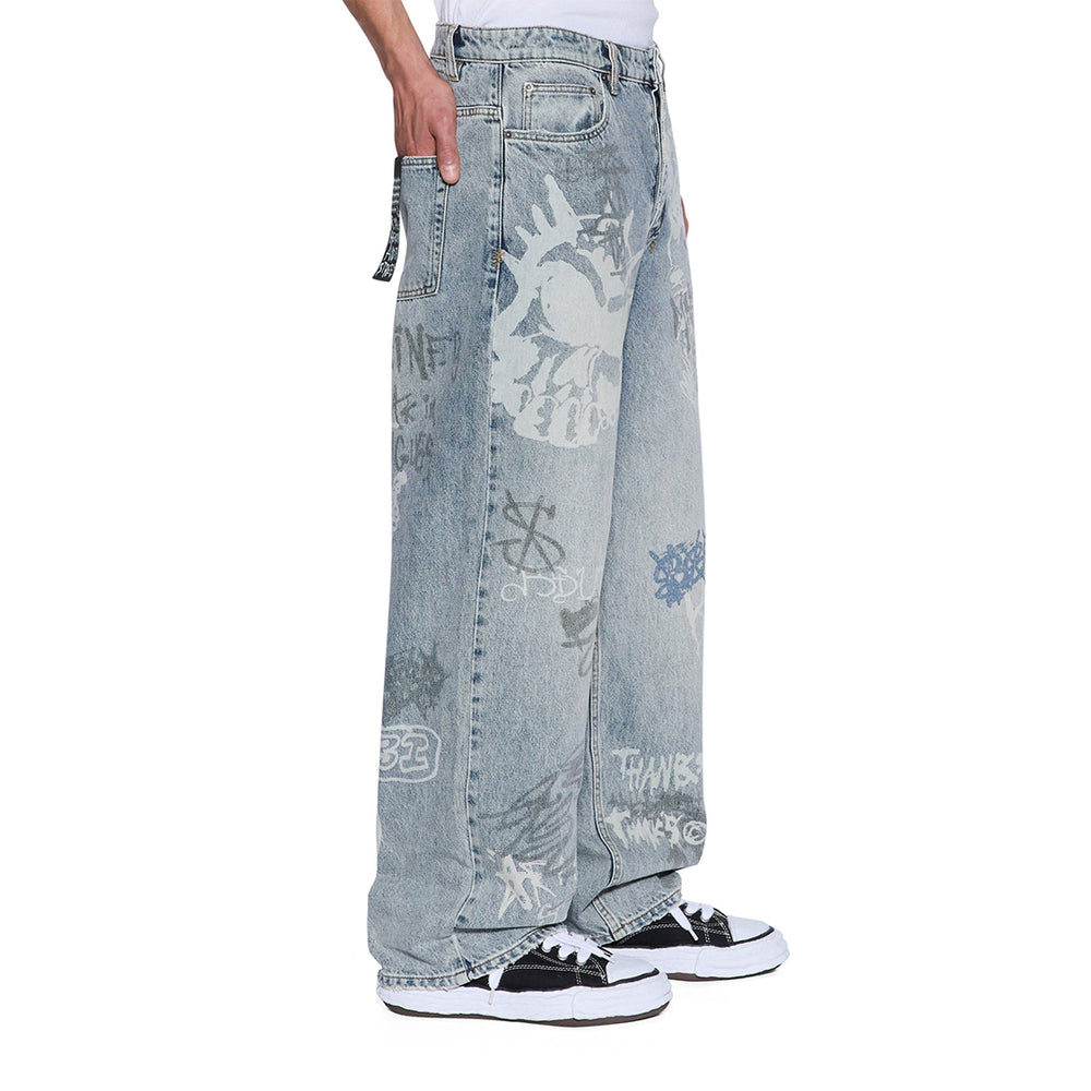 MAXX BLUE ROGUE GRAFFITI DENIM