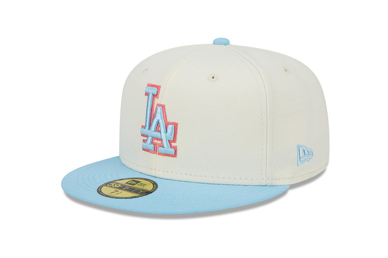 NEW ERA MLB LOS ANGELES DODGERS COLOR PACK OFF WHITE/SKYBLUE 59FIFTY FITTED