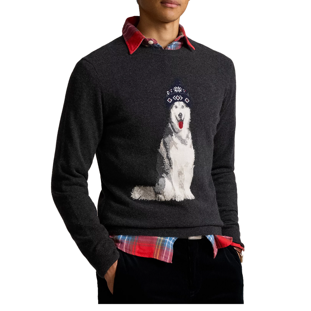 DOG INTARASIA CASHMERE SWEATER NRML