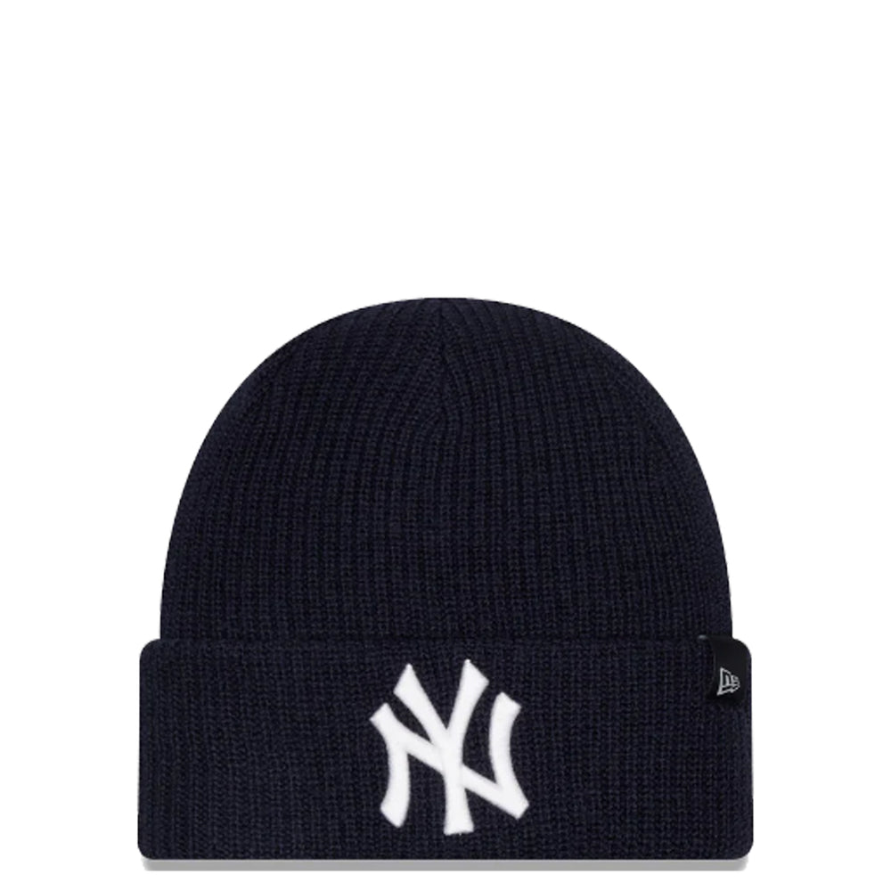 NEW YORK YANKEES MERINO WOOL KNIT NAVY BEANIE