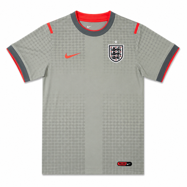 WOMEN'S ENGLAND X PALACE PREMATCH JERSEY GREY / BRIGHT CRIMSON