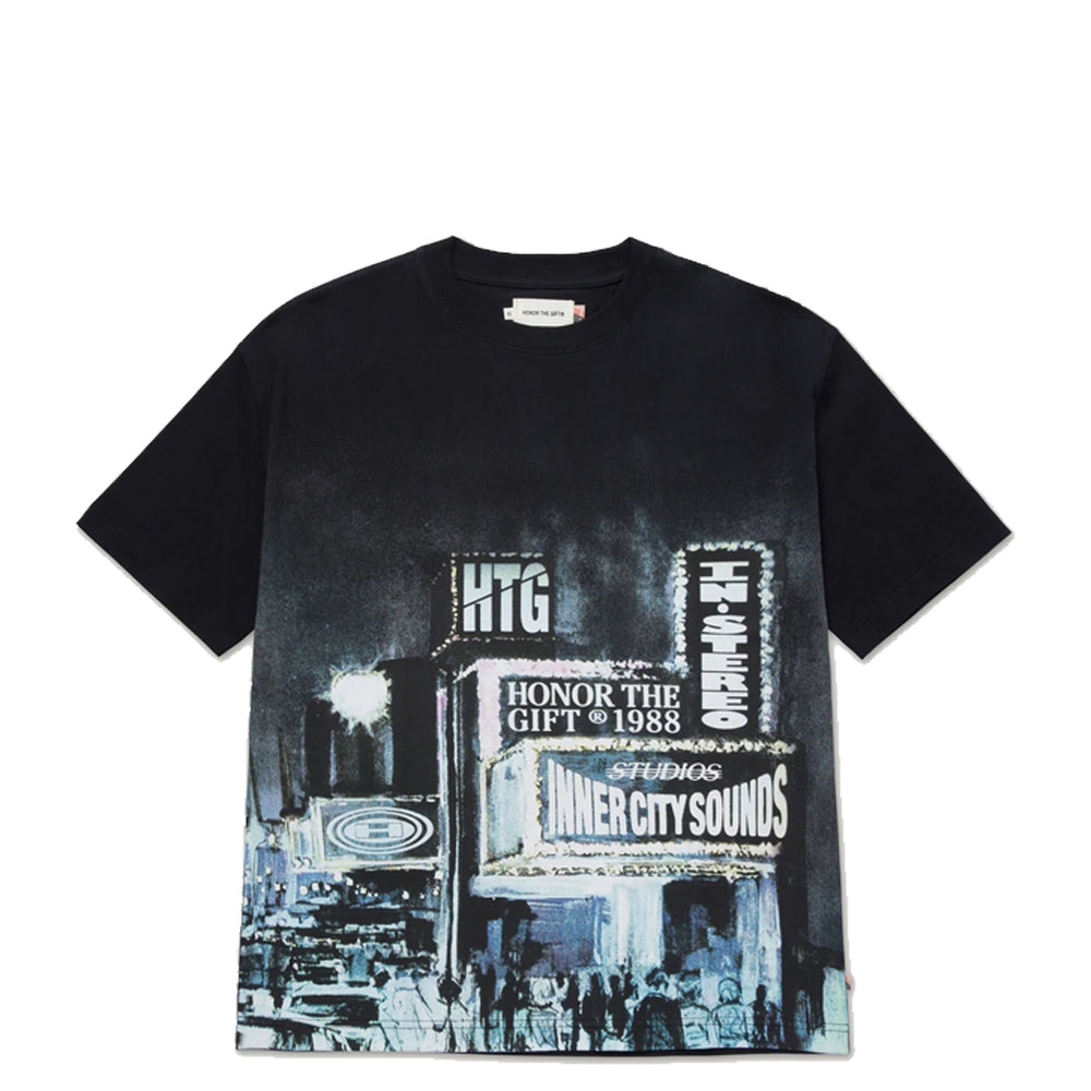 CITY LIGHTS TEE BLACK