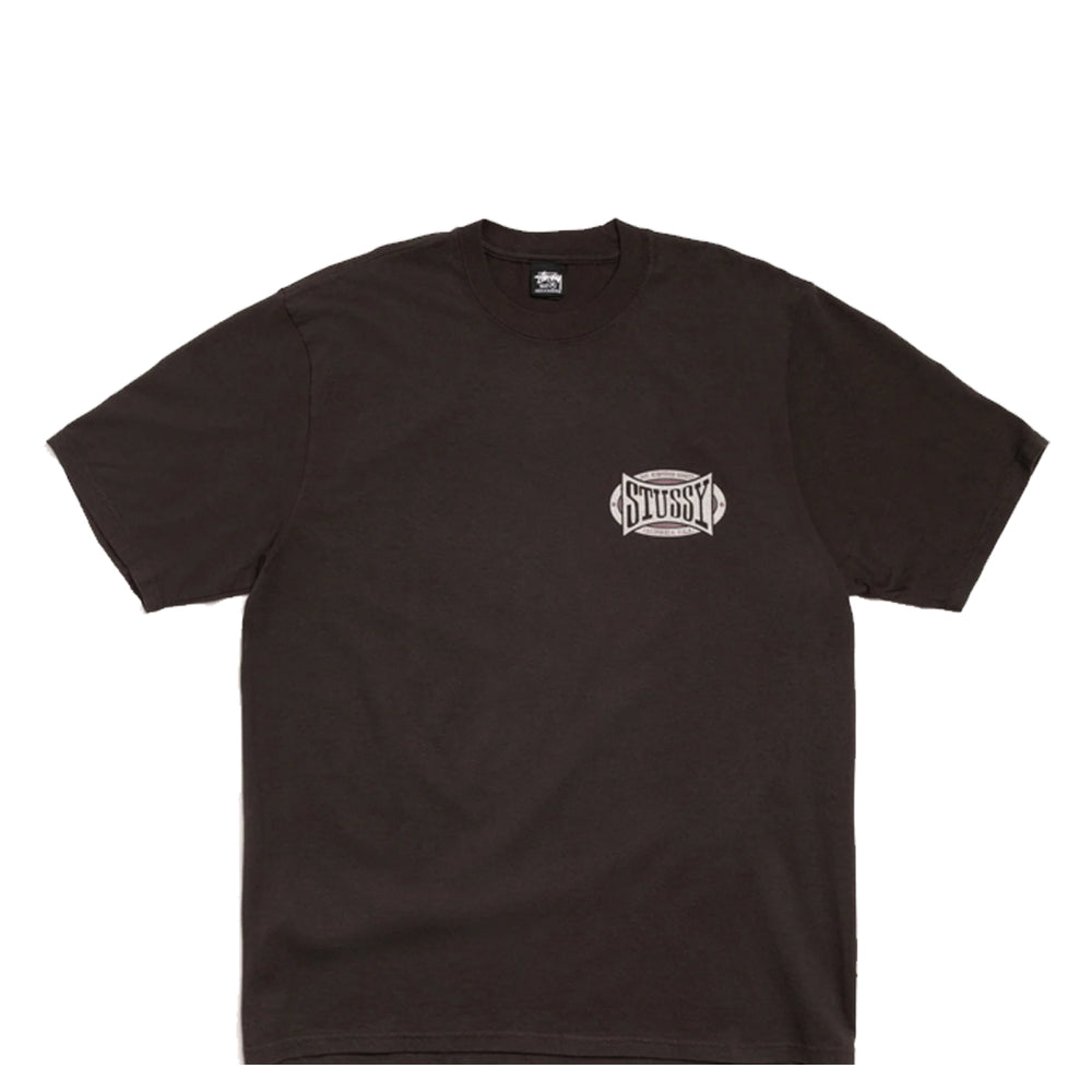 CHAMPION OVAL TEE PIGMENT DYED FADED BLACK