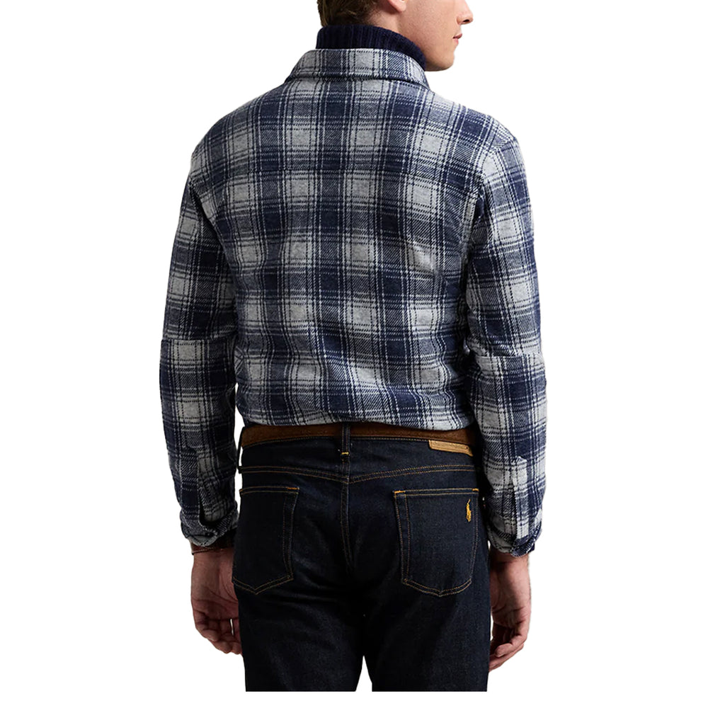 LONG SLEEVE KNIT FLANNEL CRUISE NAVY