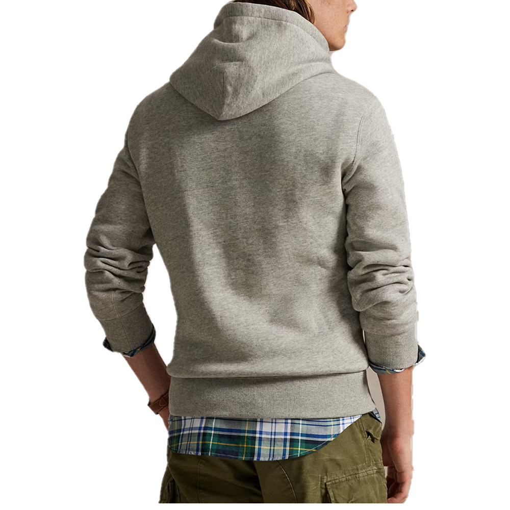 BEAR FLEECE HOODIE GREY