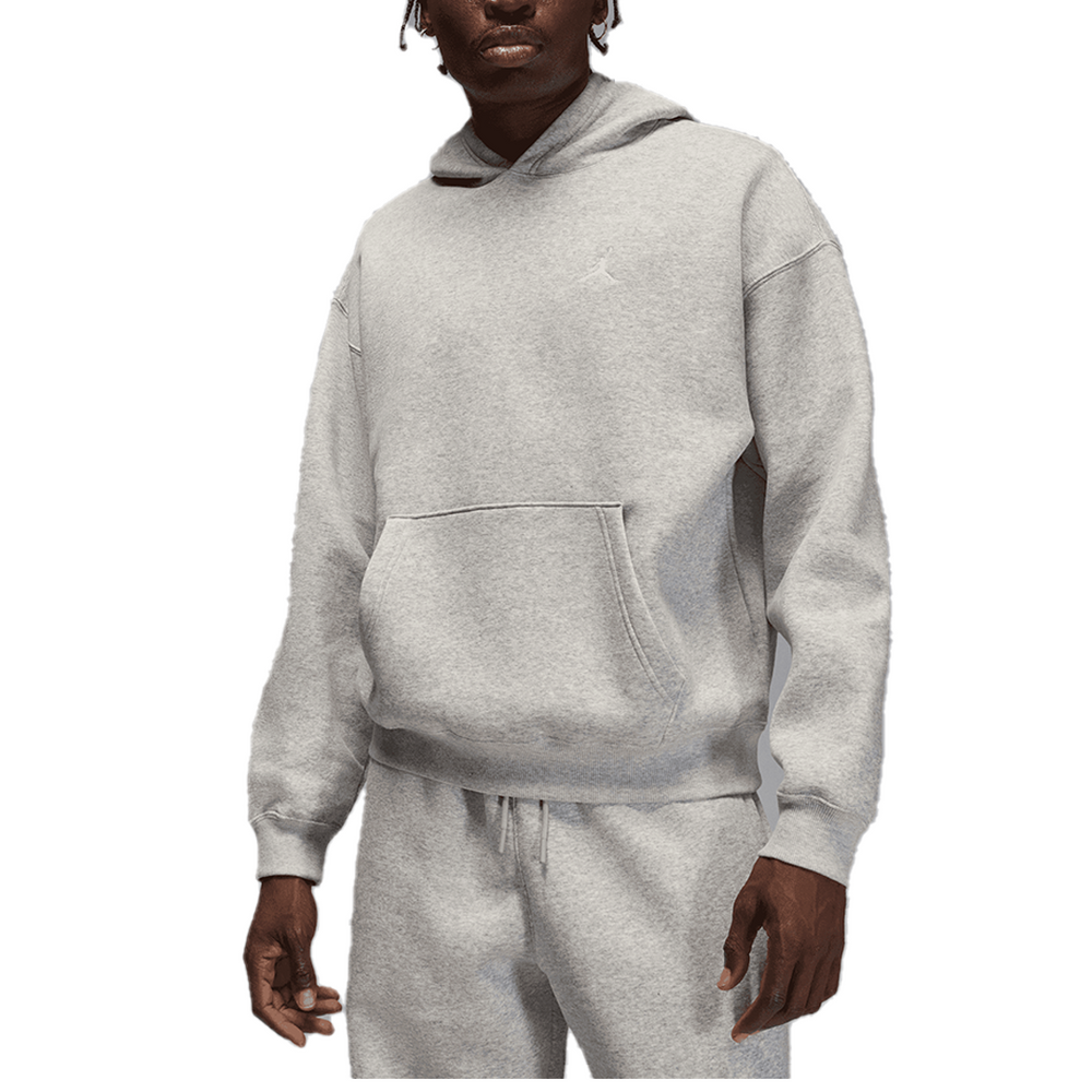 BROOKLYN FLEECE HOODIE GREY HEATHER/WHITE