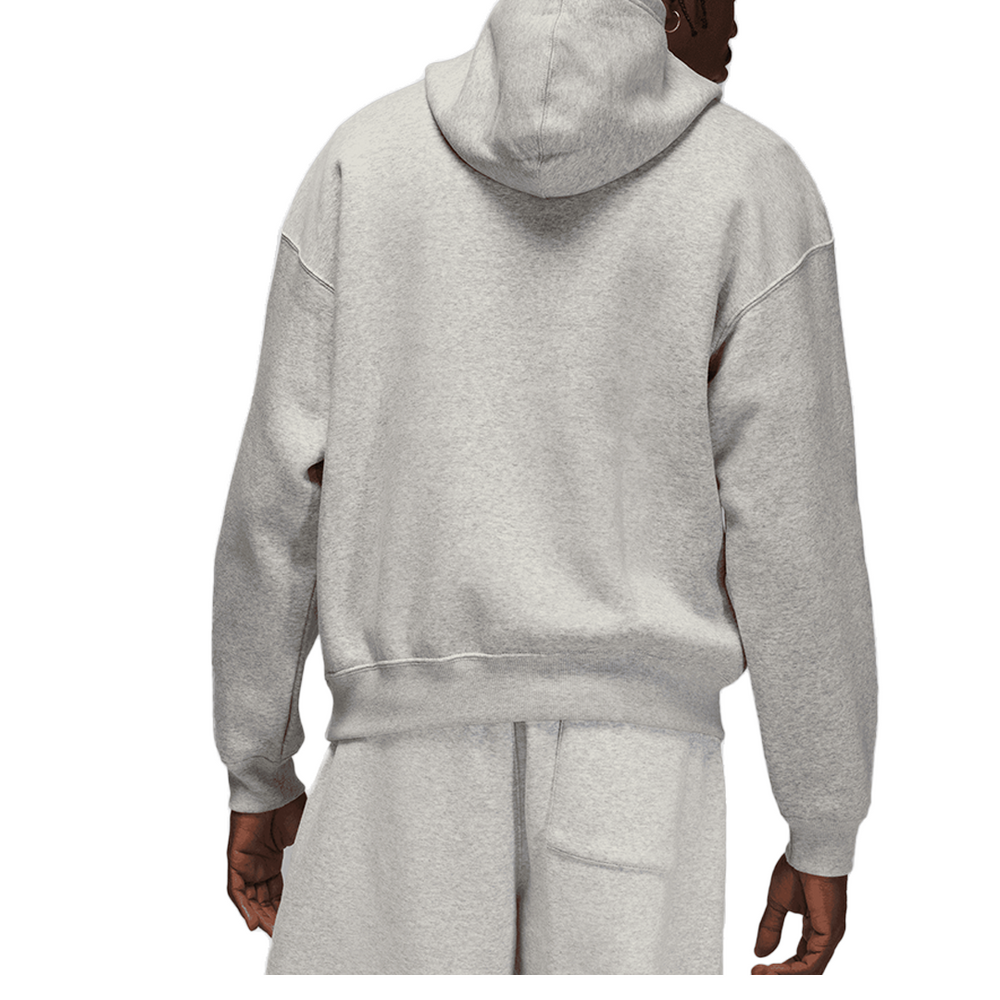 BROOKLYN FLEECE HOODIE GREY HEATHER/WHITE