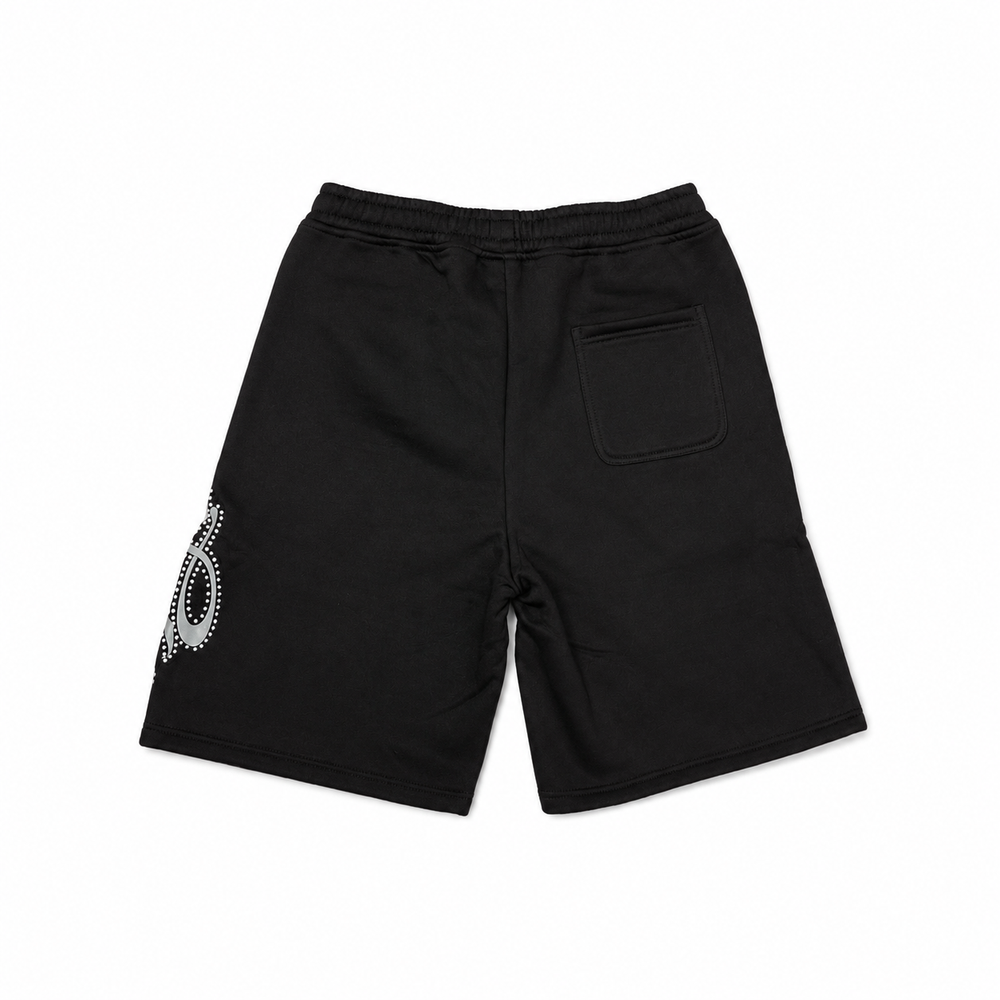 RHINESTONE SHORTS BLACK