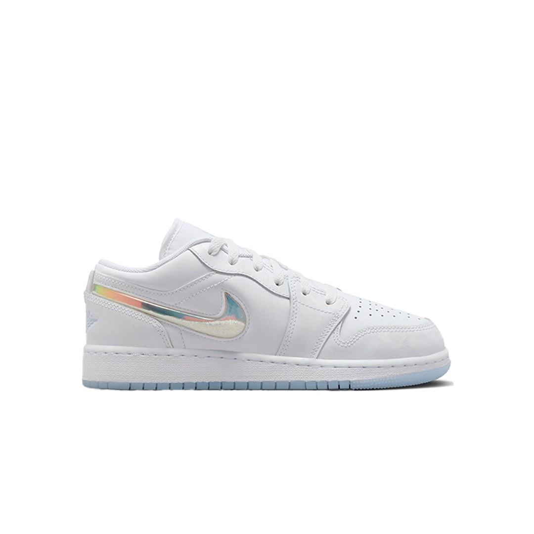 AIR JORDAN 1 LOW SE (GS) GLITTER SWOOSH – NRML