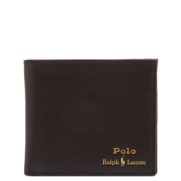 EMBOSSED BILLFOLD WALLET BROWN