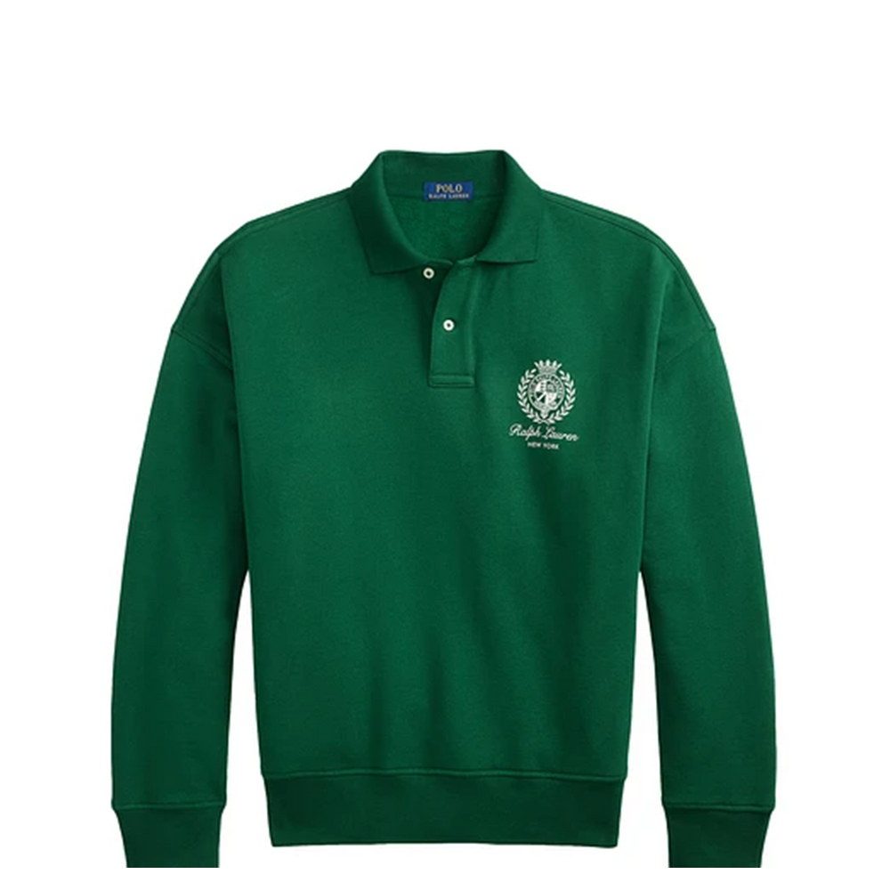 KNIT RUGBY SWEATSHIRT GREEN