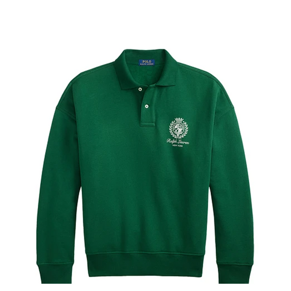 KNIT RUGBY SWEATSHIRT GREEN