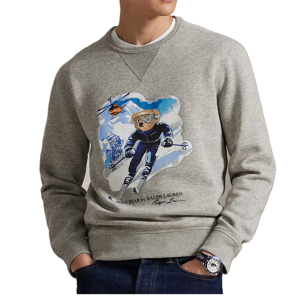 BEAR FLEECE SWEATSHIRT GREY