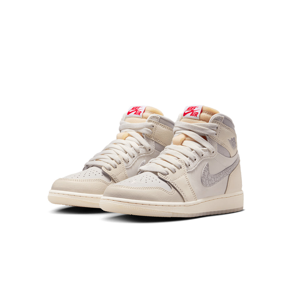 AIR JORDAN 1 HIGH OG (GS) UNIVERSITY RED/ PALE IVORY