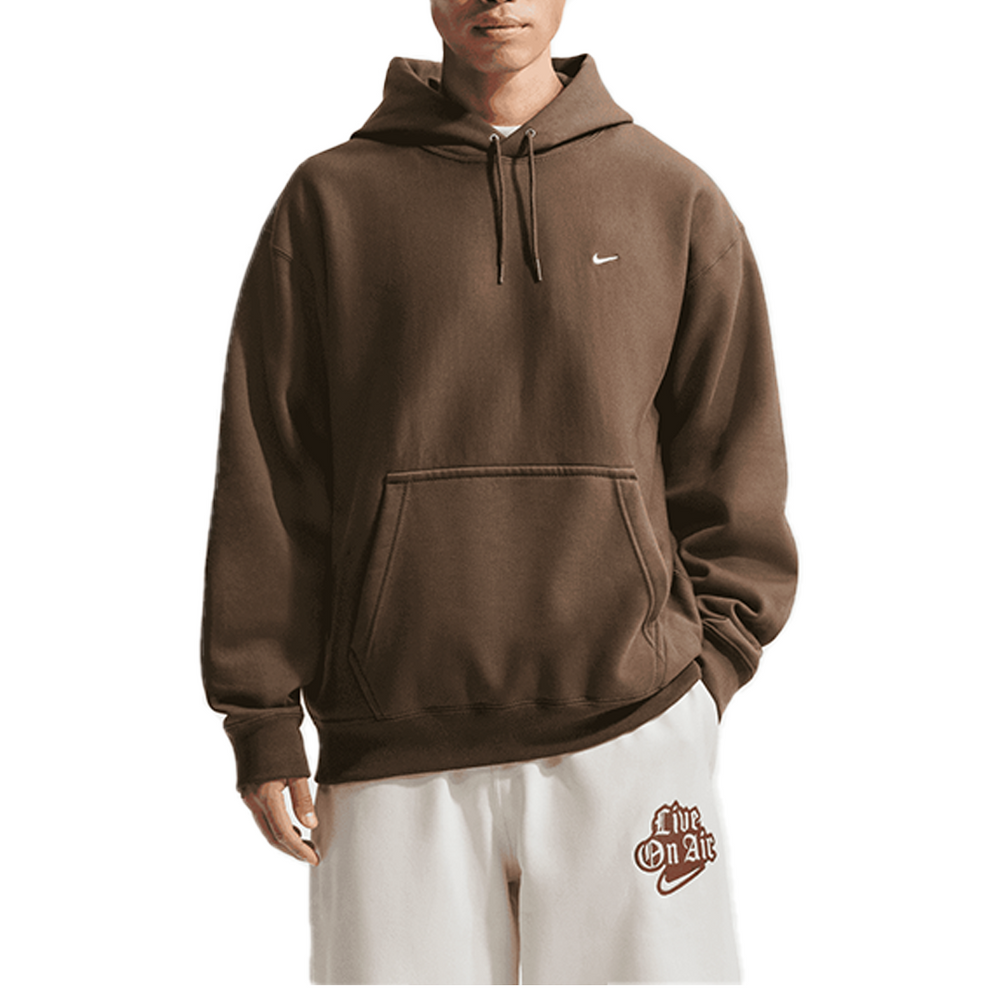 SOLO SWOOSH HOODIE DARK HAZEL