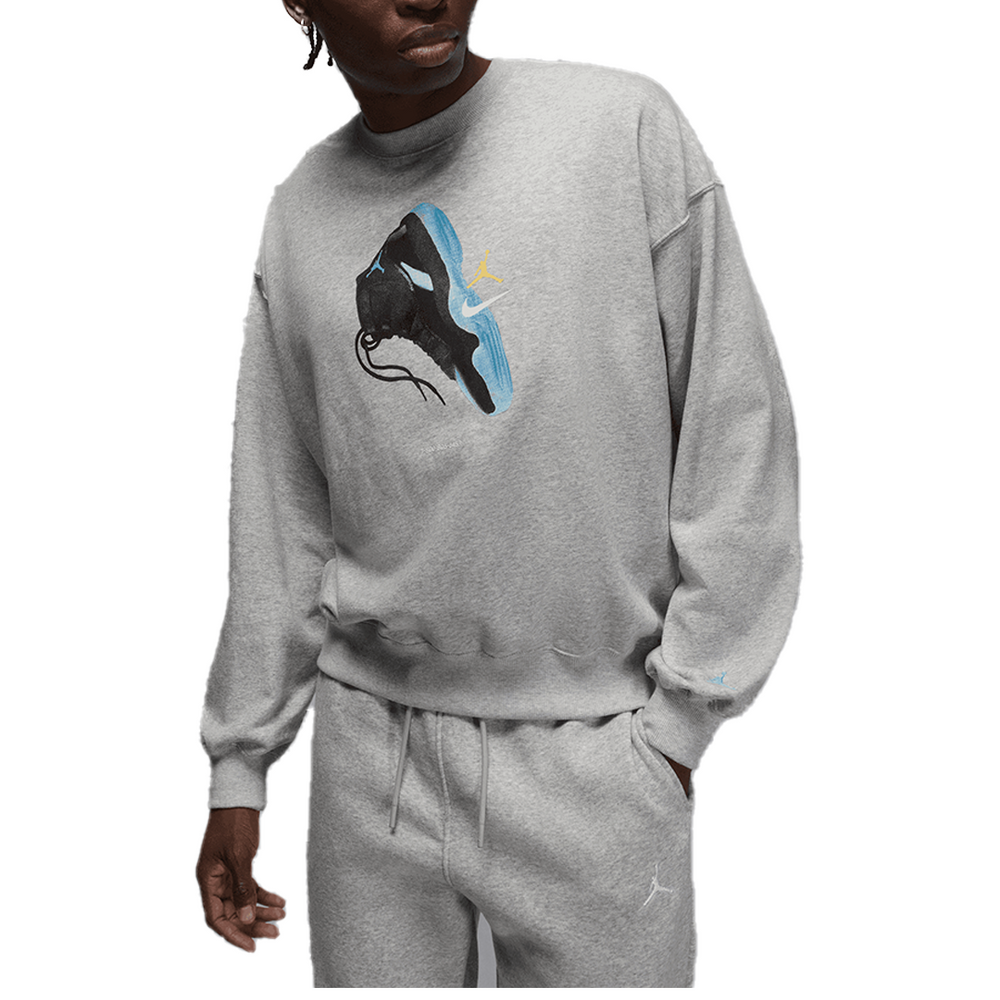 BROOKLYN FLEECE SWEATSHIRT HEATHER GREY