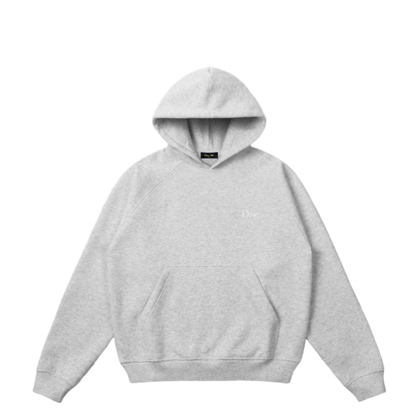 CLASSIC SMALL LOGO HOODIE HEATHER GREY