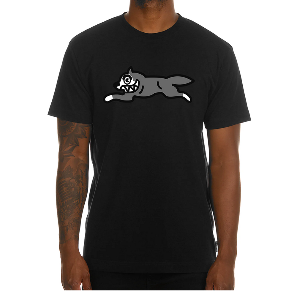 RUNNING DOG SS TEE BLACK