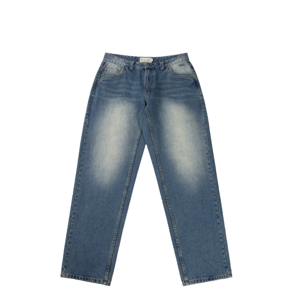 RELAXED PANTS SANDBLASTED INDIGO