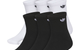 UNISEX ORIGINALS TREFOIL 2.0 6-PACK QUARTER LENGTH SOCKS WHITE/BLACK