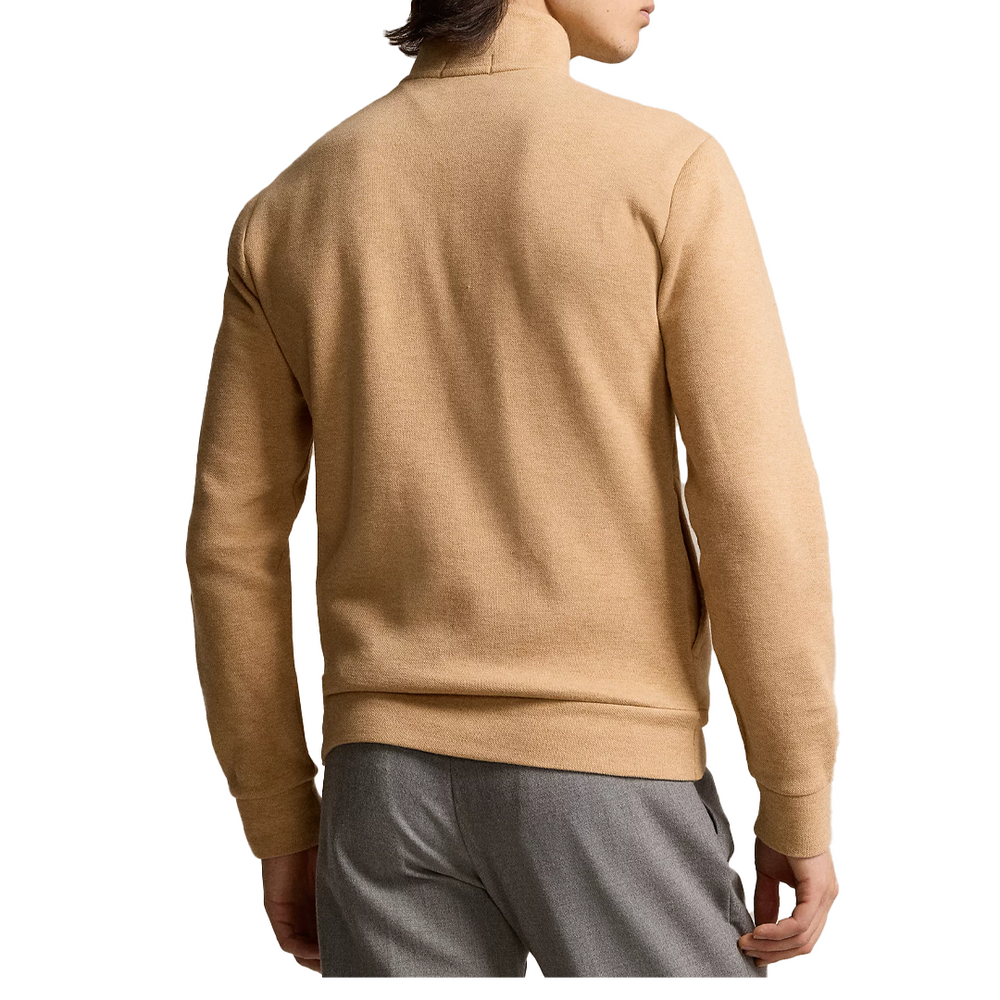 DOUBLE KNIT MESH QUARTER-ZIP PULLOVER