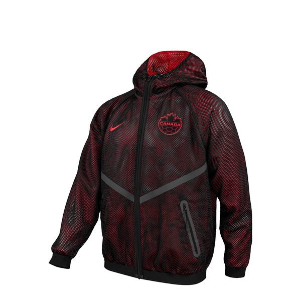 CANADA SOCCER KEEP ME COOL ANTHEM JACKET BLACK & RED