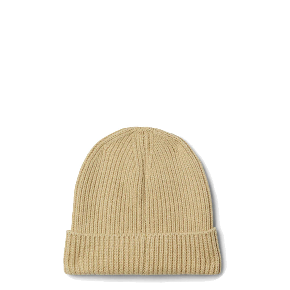 TNF LOGO BOX CUFF BEANIE KHAKI STONE