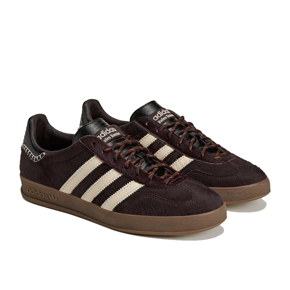 WALES BONNER X ADIDAS GAZELLE PONY SHOES AURORA COFFEE/ WONDER WHITE